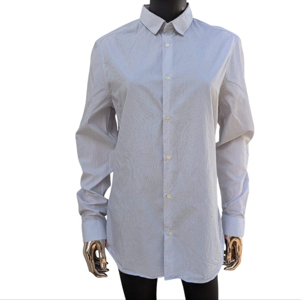 ⭐  Burberry Collared Pin Stripe Cotton Dress Shirt